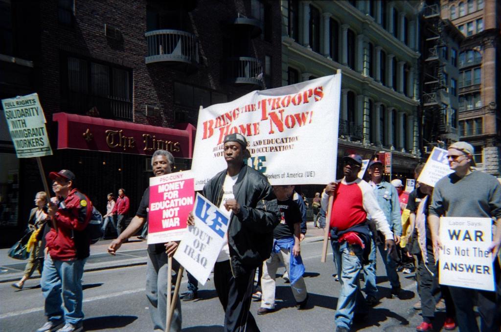 Protesters at the 2004 RNC in NYC